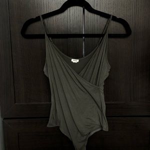 Dark green body suit